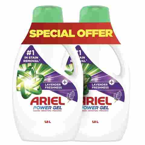 Ariel Power Gel - Lavender Freshness (2X1.8L) Special Offer