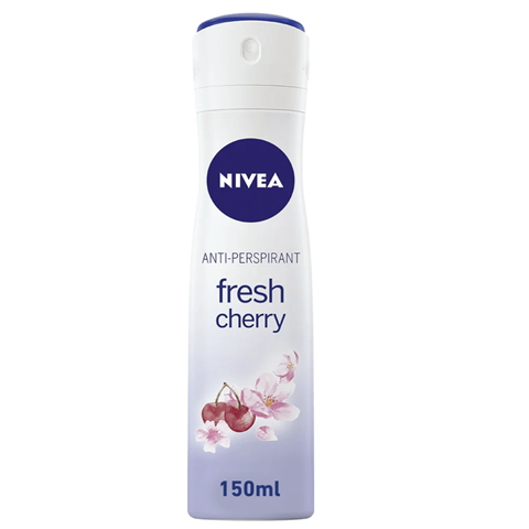 Nivea Deodorant For Men Fresh Cherry 48H Antibacterial Spray 150Ml