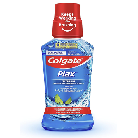 Colgate Plax Mouth Wash Pepper Mint Flavor Alcohol Free 250Ml