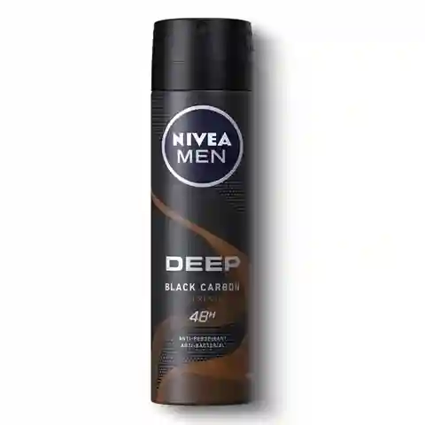 Nivea Deodorant For Men Deep Carbon Espresso Antibacterial Anti Perspirant Spray 150Ml
