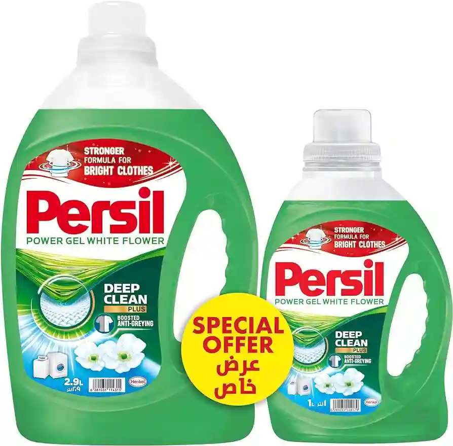 Persil Power Gel - White Flower (2.9L+1L) Special Offer