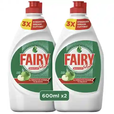 Fairy Plus Original Dishwashing Liquid (Special Offer) 2X600Ml