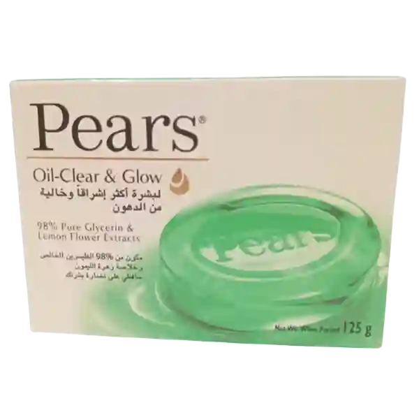 Pears Oil Clear & Glow Soap Bar with Glycerin & Lemon Flower Extract 125g